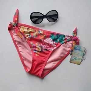 Hobie Coral Floral Hipster Bikini Bottom XLJ NWT
